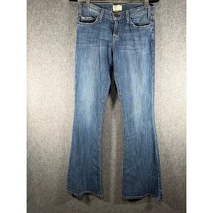 Current Elliott The Low Bell Jeans Blue Moon Slim Rise Bell Bottom Womens 28 Y2K